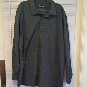 Stylish Dark Gray (Snap) Button Down Shirt for Men